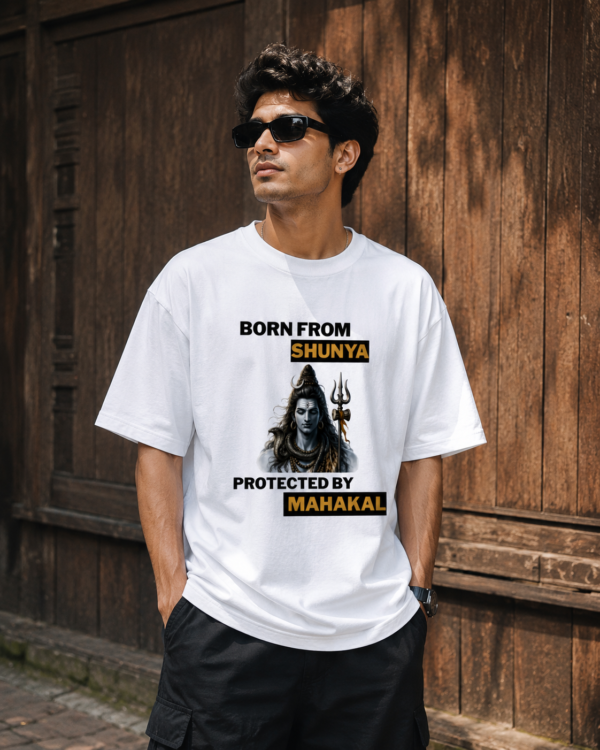 born from shunya protected by mahakal | unisex oversized standard t shirt |