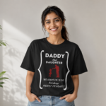 daddy & daughter not always eye to eye but always heart to heart | unisex oversized standard t shirt