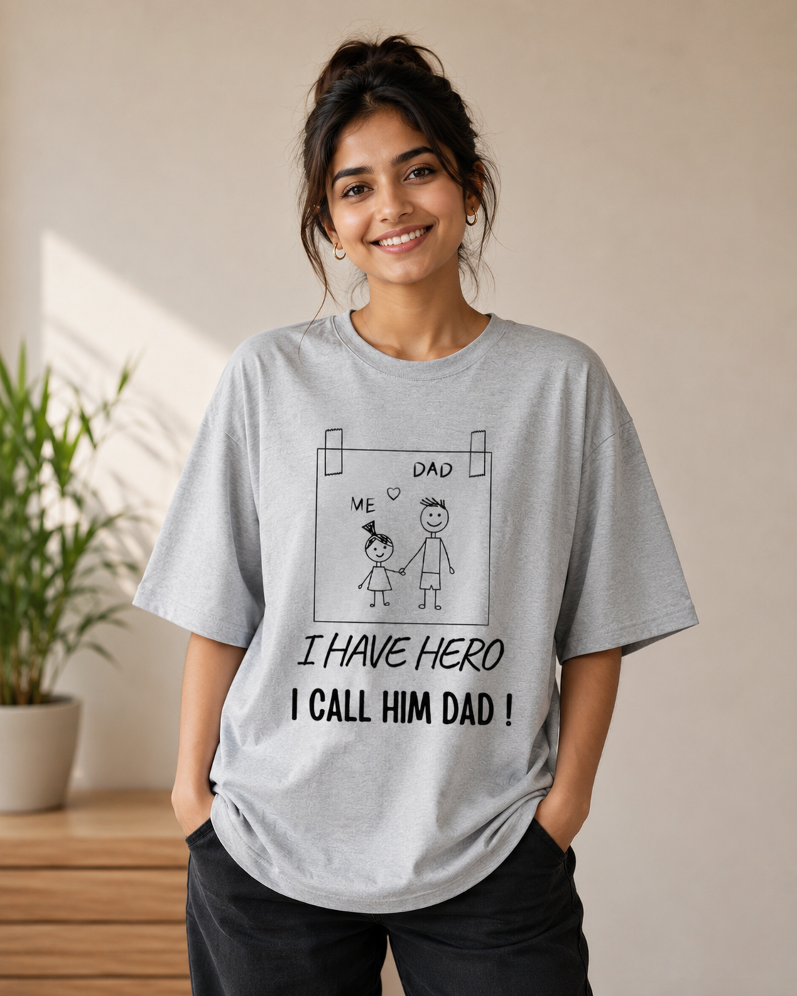 i have a hero, i call him dad | unisex oversized standard t shirt i have a hero, i call him dad | unisex oversized standard t shirt