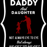 daddy & daughter not always eye to eye but always heart to heart | unisex oversized standard t shirt