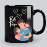 best papa | fathers day | black coffee mug