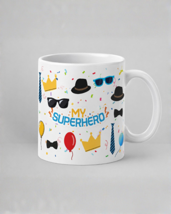my super hero father's day special |white coffee mug