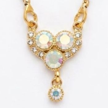 women's crystal studded gold tone mangalsutra necklace women's crystal studded gold tone mangalsutra necklace