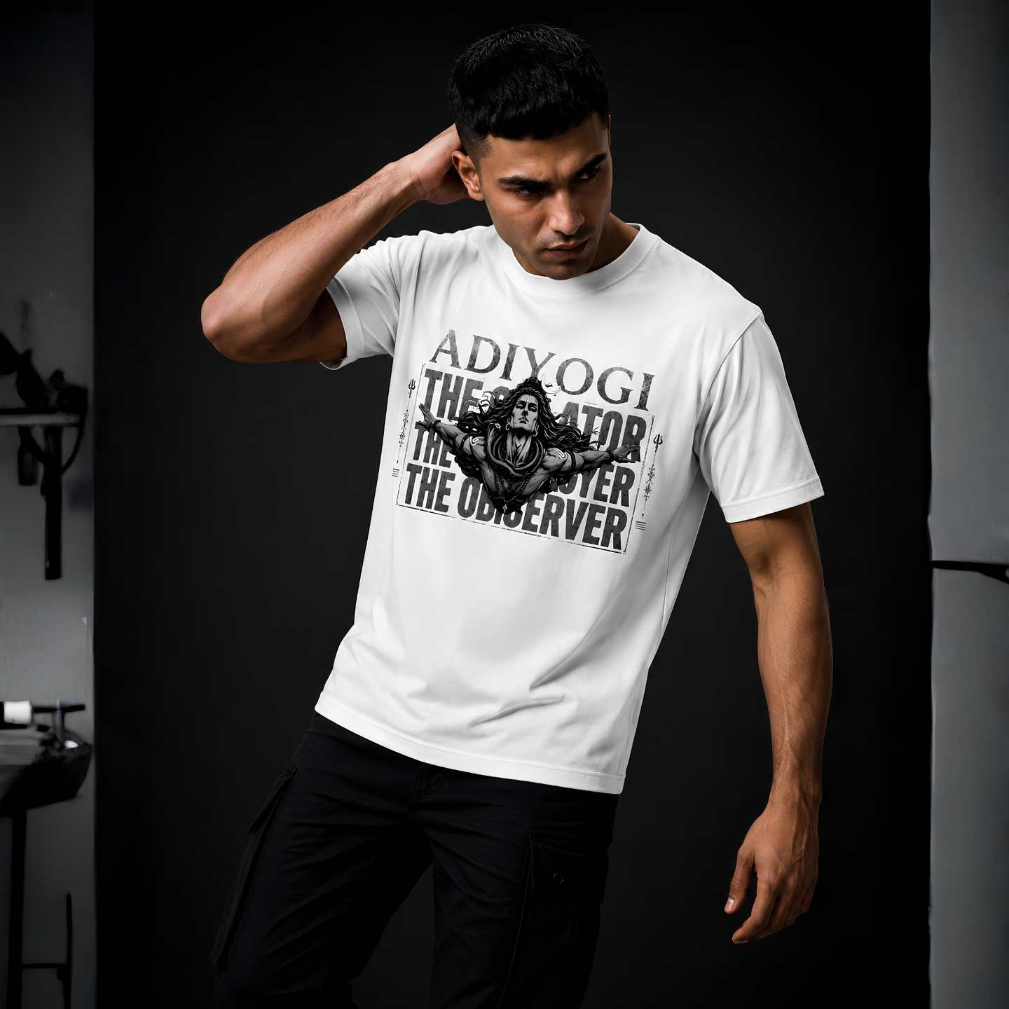adiyogi | the creator, the destroyer, the observer | unisex standard crew t shirt adiyogi | the creator, the destroyer, the observer | unisex standard crew t shirt