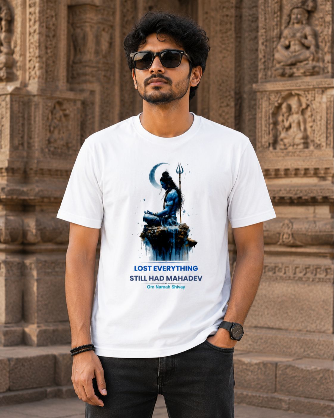 lost everything still had mahadev | unisex classic crew t shirt lost everything still had mahadev | unisex classic crew t shirt