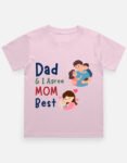 dad and i agree mom is best | kids’s crew neck t shirt