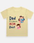 dad and i agree mom is best | kids’s crew neck t shirt