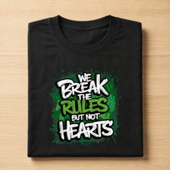 Vedisha Homepage we break the rules but not the hearts |unisex standard crew t shirt